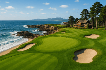 Golf course landscape